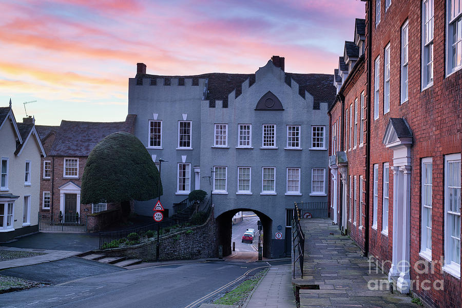 Broad Gate Ludlow at Dawn in Winter Photograph by Tim Gainey