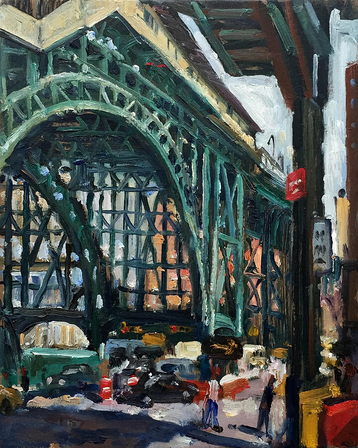 Broadway and 125th St Harlem Painting by Thor Wickstrom