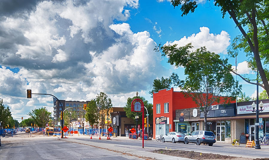 Broadway Avenue in Saskatoon With Summer Road Construction Photograph by Dougall_Photography