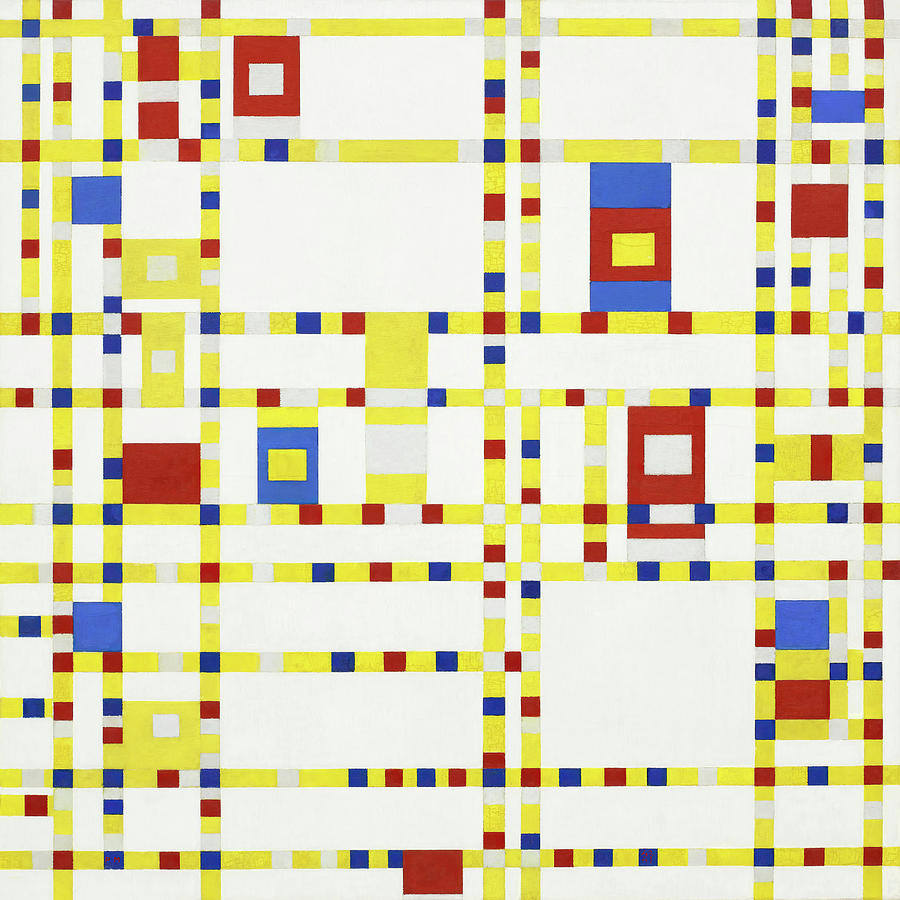 Broadway Boogie Woogie 1943 Painting by Piet Mondrian Pixels