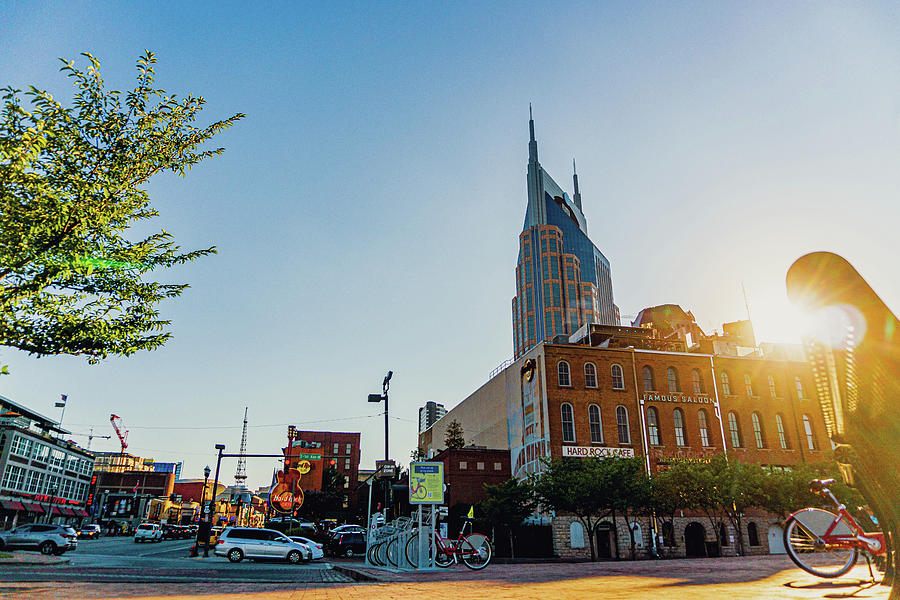 Broadway During Day Light Nashville Tennessee Photograph by Dave Morgan