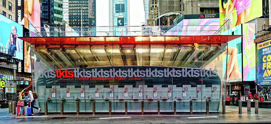 Broadway Ticket Booth at Times Square Photograph by Darryl Brooks