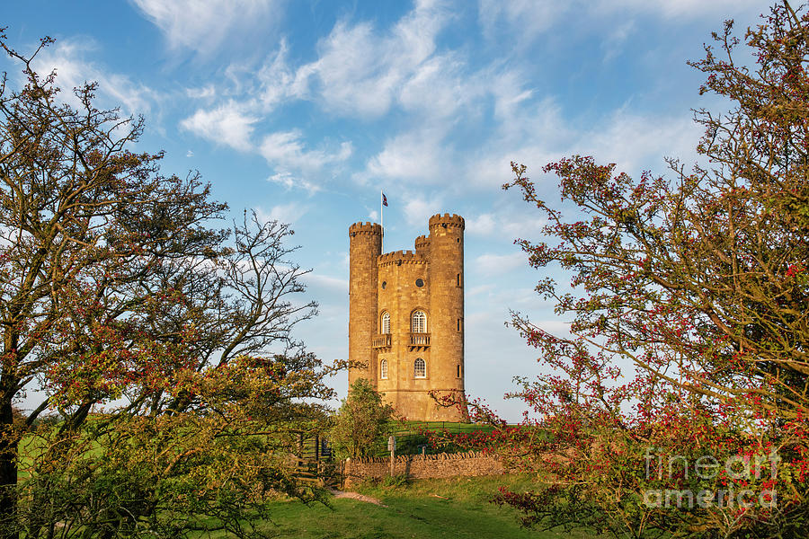 Broadway Tower Autumn Sunrise  Photograph by Tim Gainey
