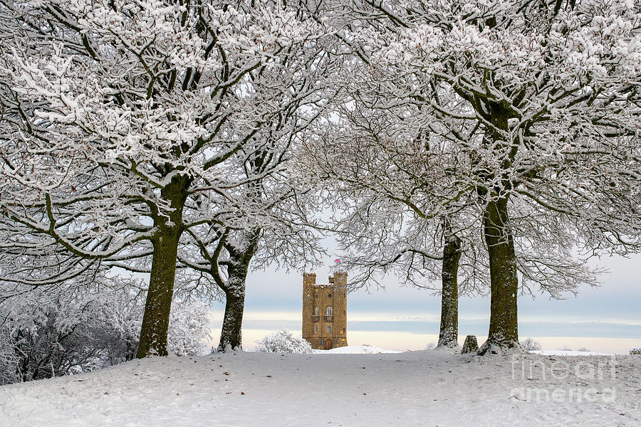 Broadway Tower in the Snow Photograph by Tim Gainey
