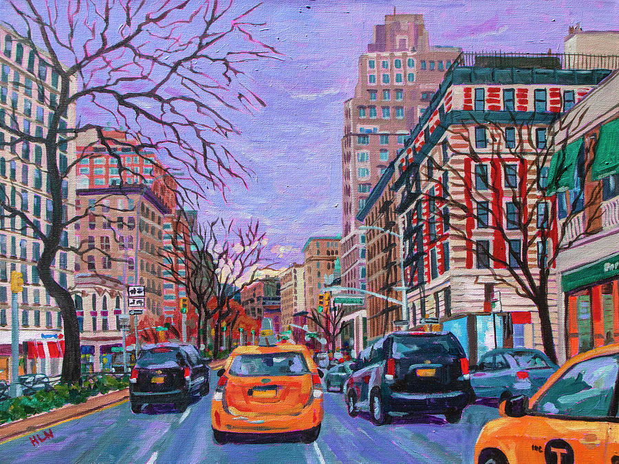 BroadwayApproaching 82nd -NYC Painting by Heather Nagy - Fine Art America