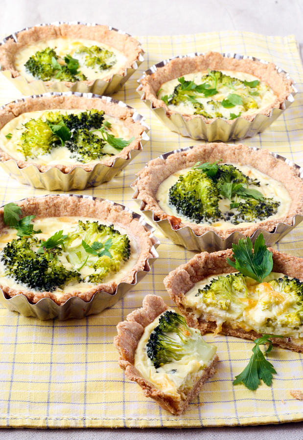 Broccoli mini tarts Photograph by Manyakotic