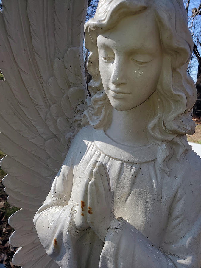Broken Angel in a Cemetery Photograph by Lois Tomaszewski