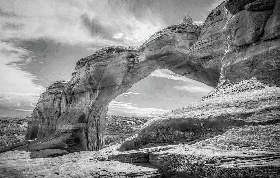 Broken Arch Monochrome Digital Art by Chris Allmendinger - Fine Art America