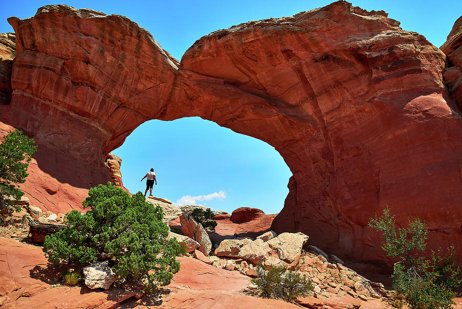 Arches National Park Photograph - Broken Arch, Utah by Apurva Madia