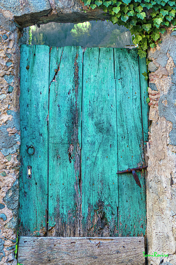 Broken Blue Door 20230415130rt1 Photograph by Tomi Rovira