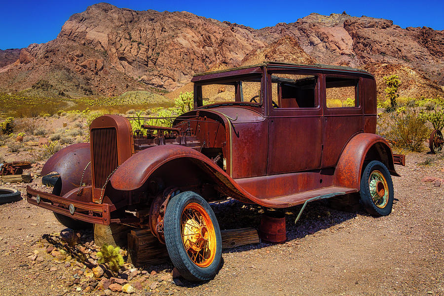 Broken Down In The Desert Photograph by Garry Gay - Fine Art America