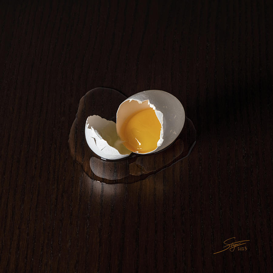 Broken Egg Photograph by Rick Stringer