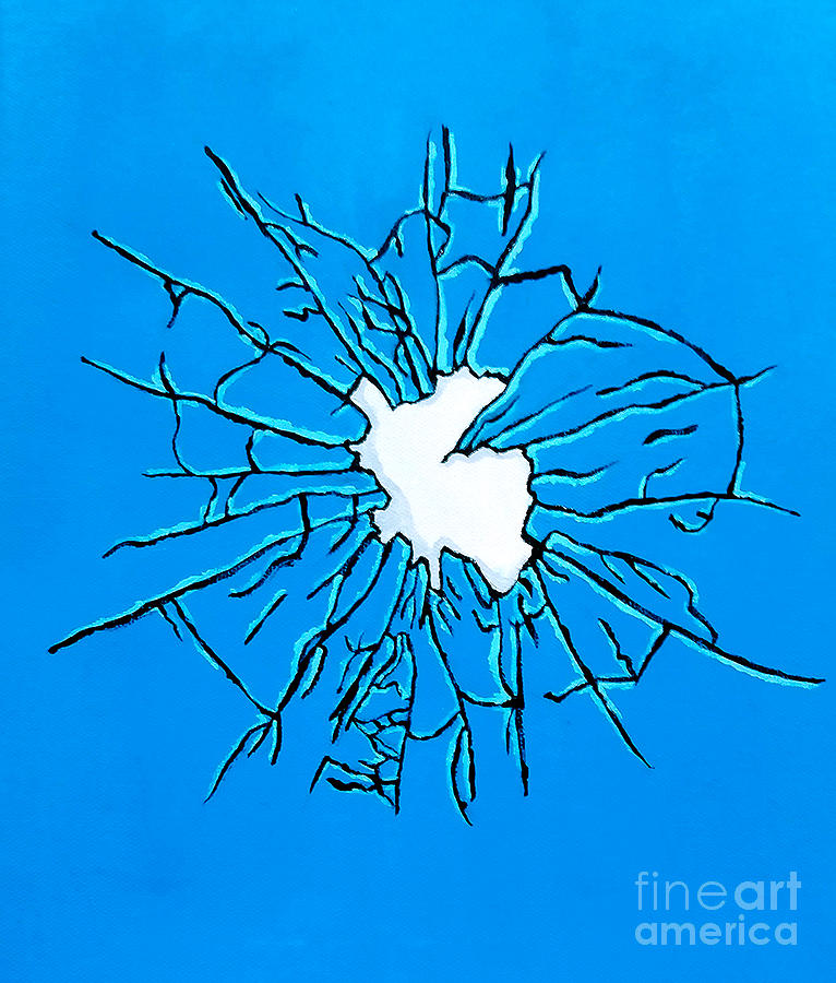 Broken Glass Painting by Isabella AEvarsdottir | Fine Art America