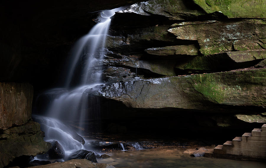 Broken Rock Falls Old Mans Cave Photograph by Dan Sproul
