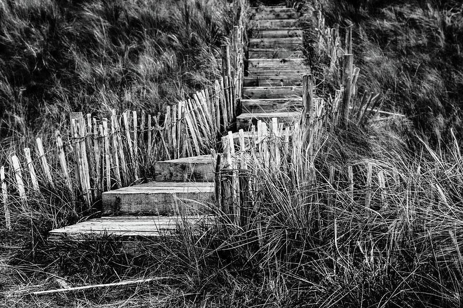 Broken Steps at Allonby Photograph by John Frid