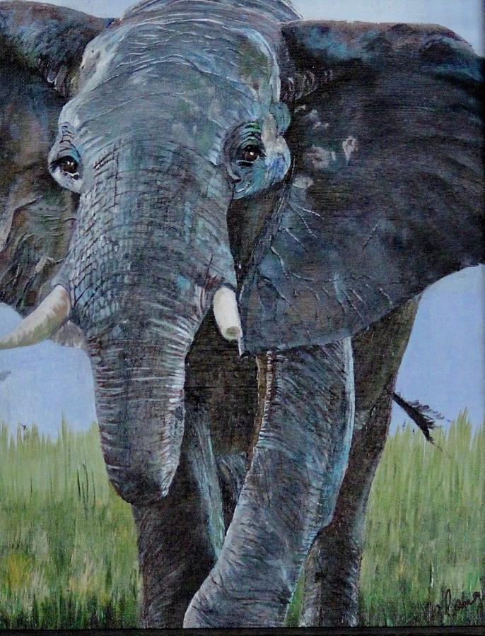 Broken Tusk Painting by Joan Lang - Fine Art America