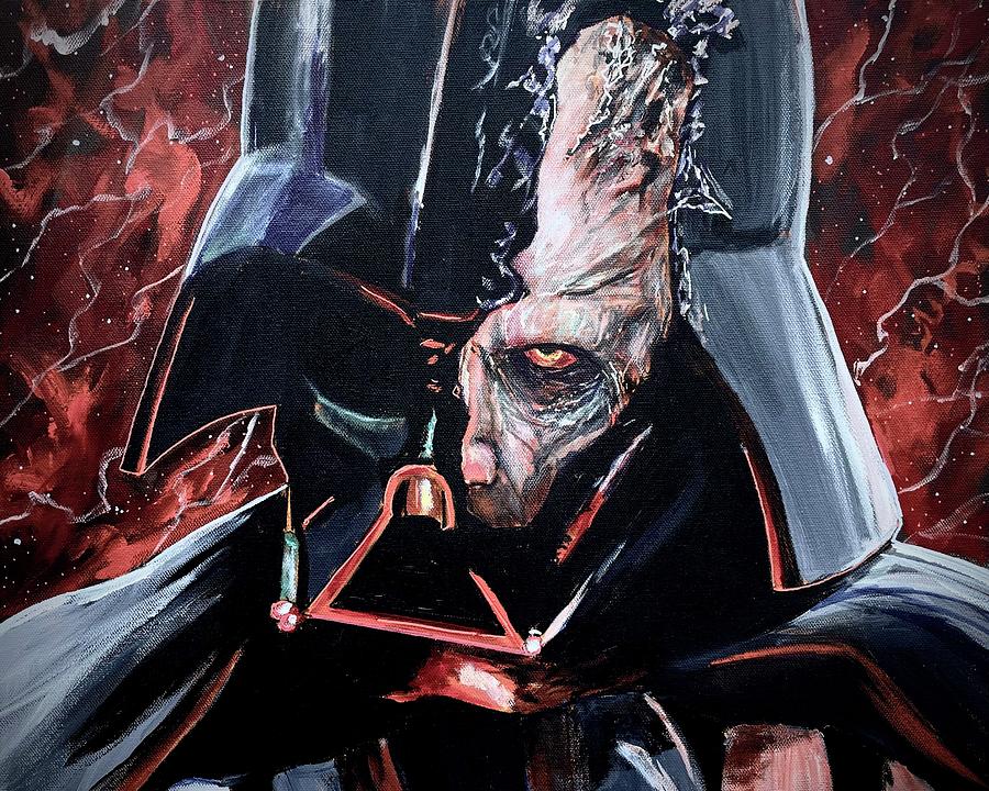 Broken Vader Painting by Joel Tesch