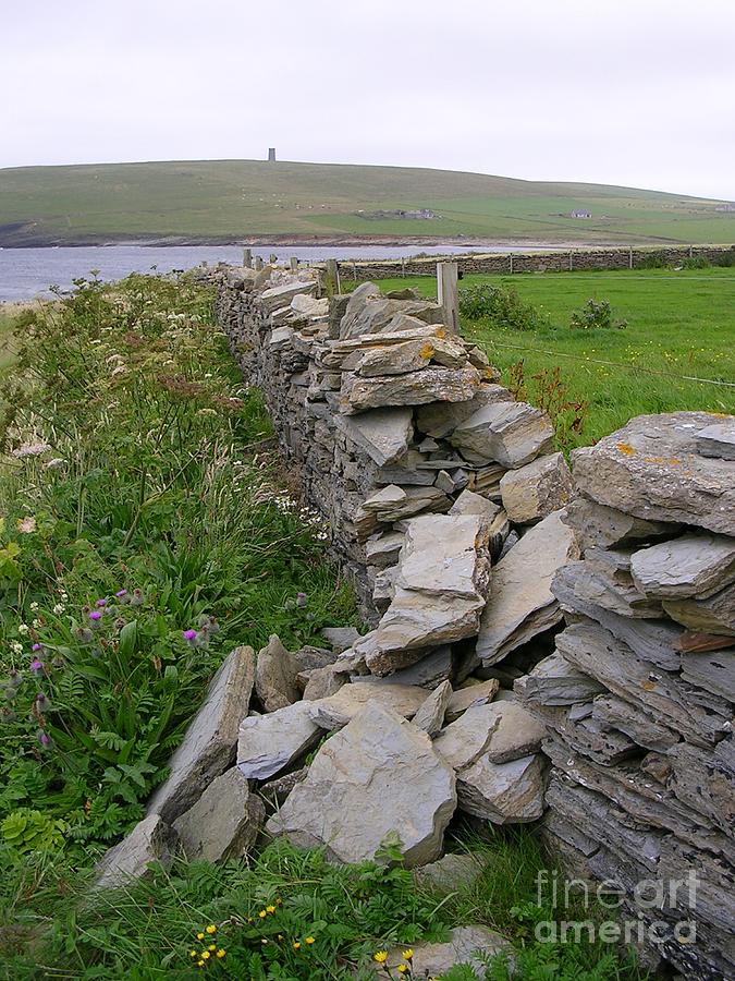 Broken Wall - Orkney UK Photograph by Lesley Evered