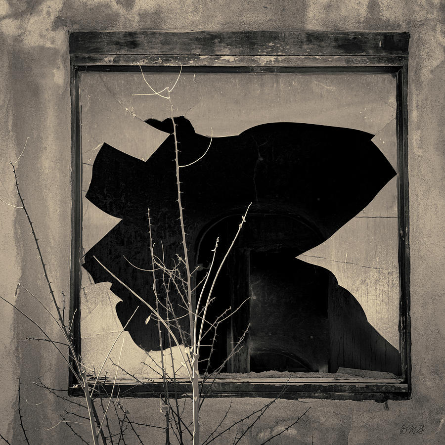 Broken Window I Toned Photograph by David Gordon