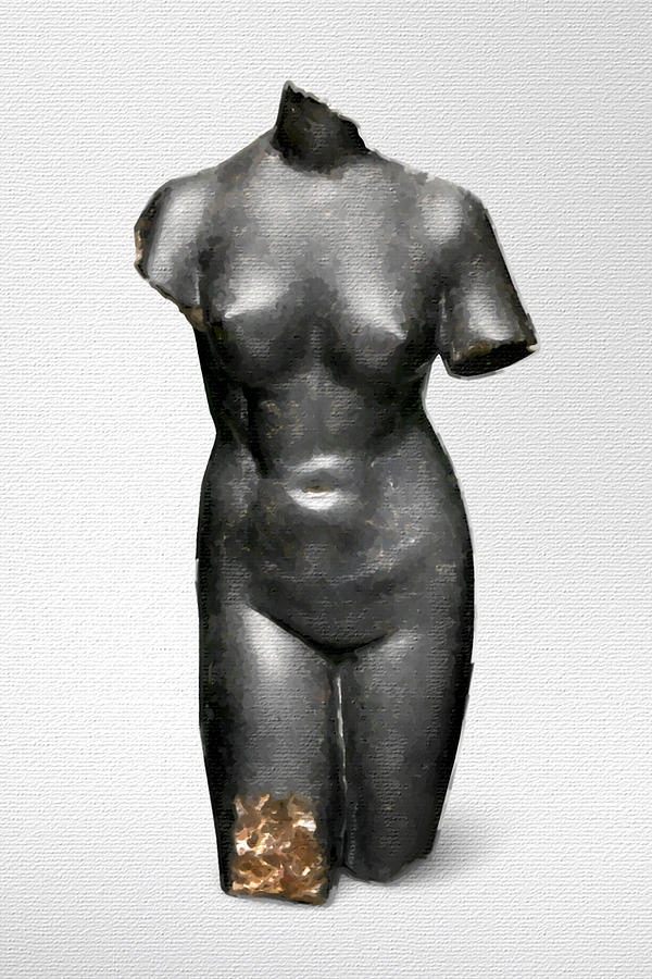 Broken Woman Women Statue Painting Painting by Tony Rubino