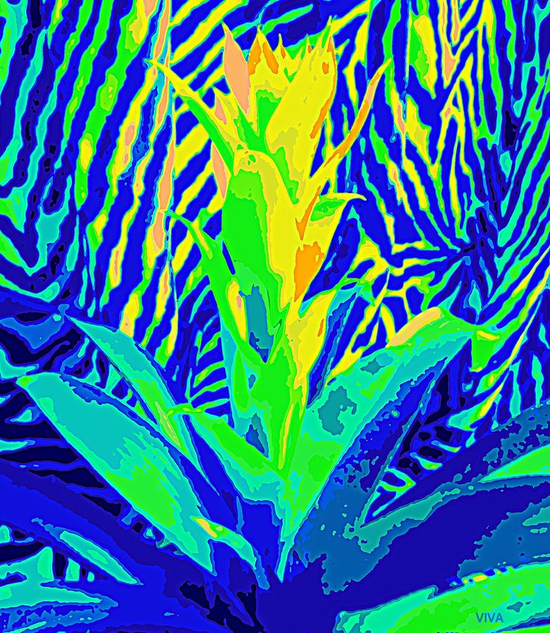 Bromeliad Exotica Abstract Photograph by VIVA Anderson