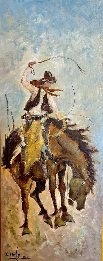 Bronc Painting - Bronc #2 by Sam Iddings