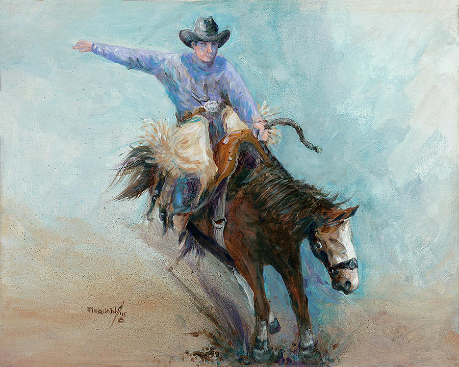 Bronco Buster Painting by Bill Firquain - Fine Art America