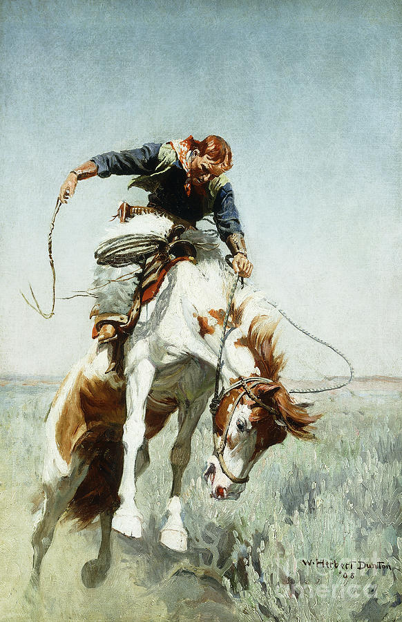 Bronco Rider, 1908  Painting by William Herbert Buck Dunton