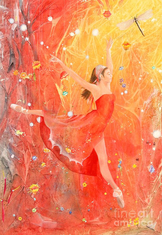Bronwynes Flight Painting by Jackie Mueller-Jones Bronwynes Flight Painting by Jackie Mueller-Jones