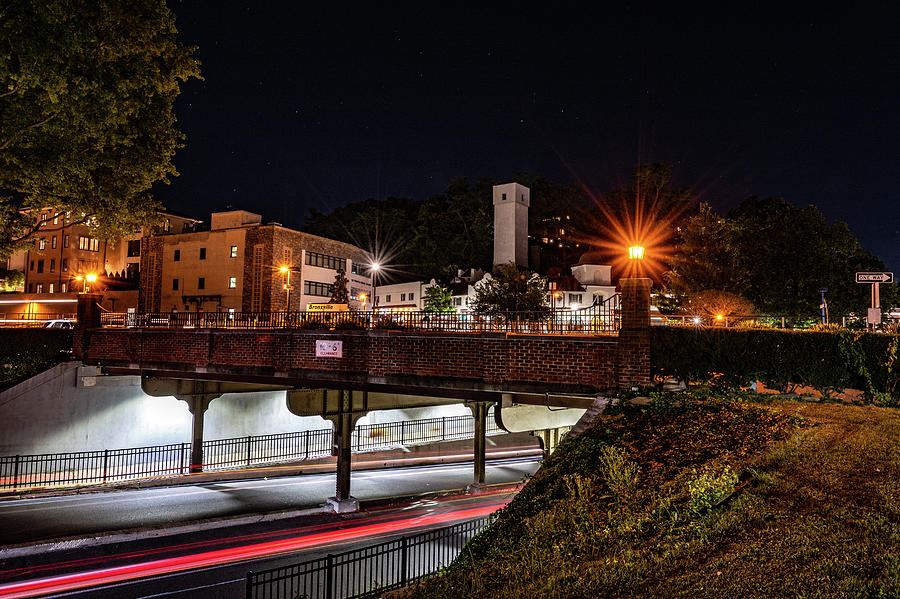 Bronxville Train Station at Night-5 Photograph by Kevin Suttlehan