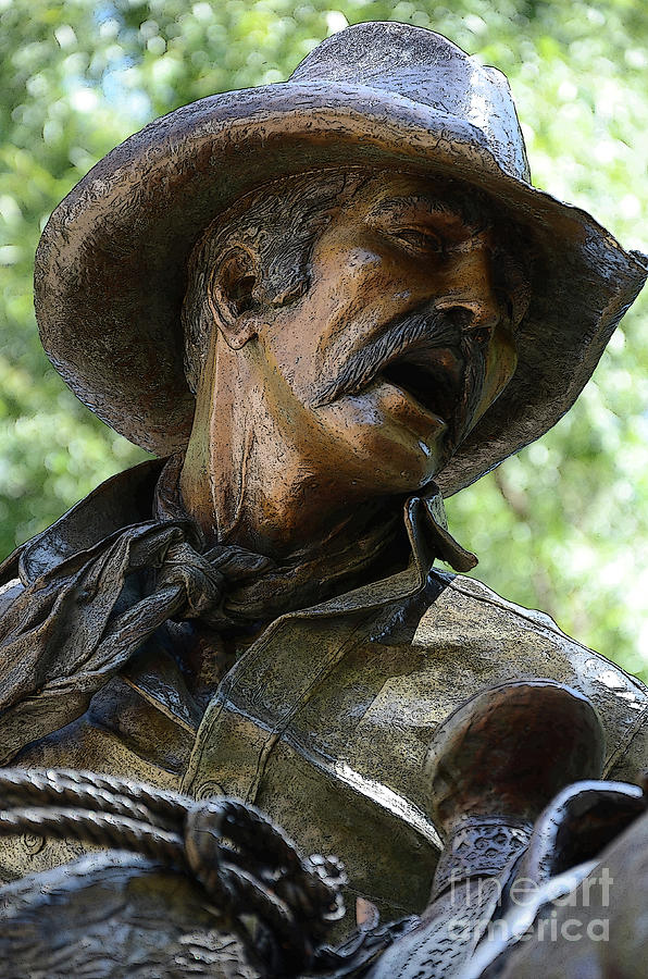 Bronze Cowboy Photograph