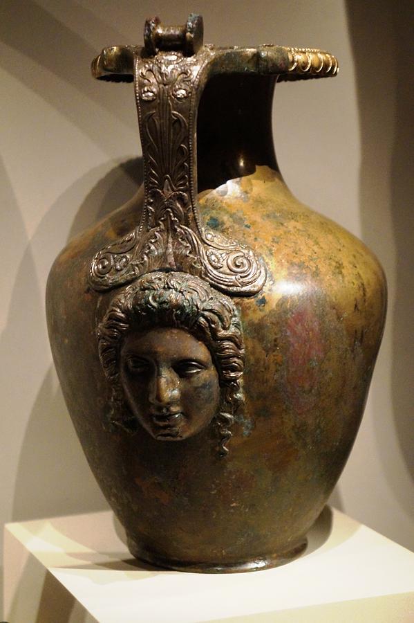 Bronze hydria Photograph by Andonis Katanos