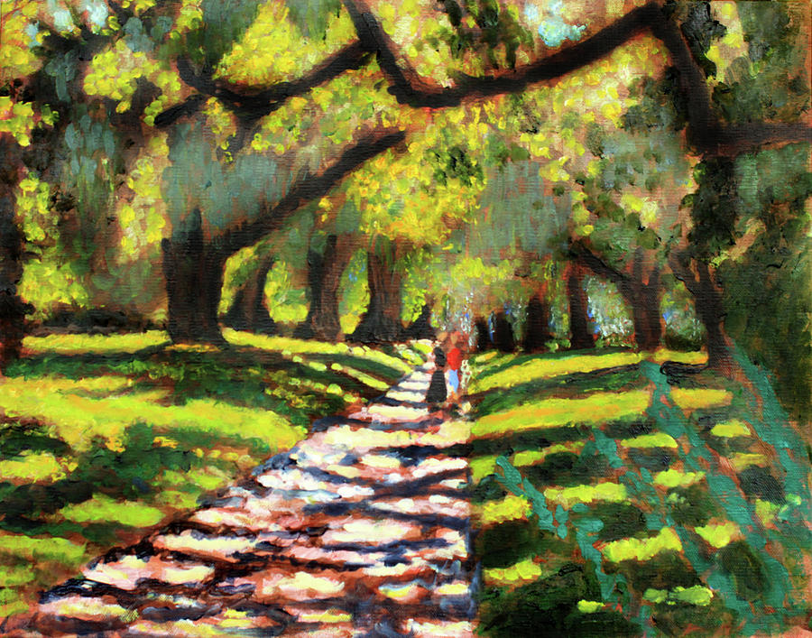 Brookgreen Path Painting by David Zimmerman