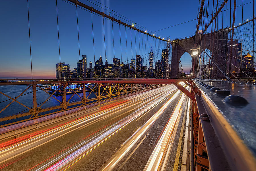 Brooklyn Bridge 9 11 NYC Photograph by Susan Candelario
