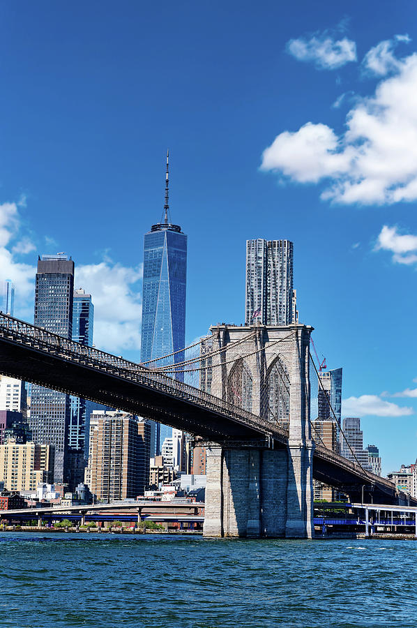 Brooklyn Bridge and Freedom Tower Photograph by Darryl Brooks
