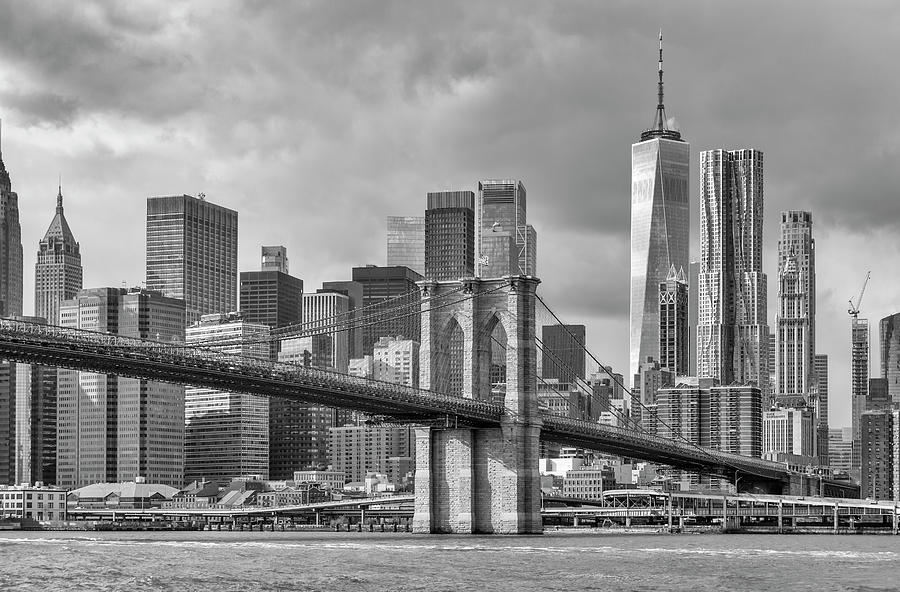 Brooklyn Bridge and Lower Manhattan Photograph by Cate Franklyn
