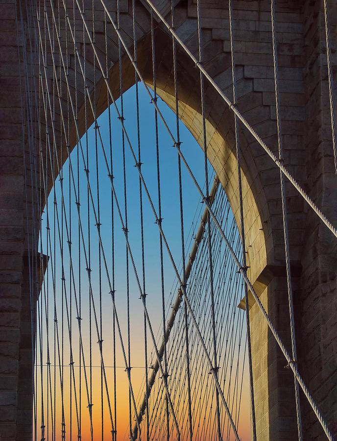 Brooklyn Bridge Arch, New York 2005 Photograph by Michael Chiabaudo