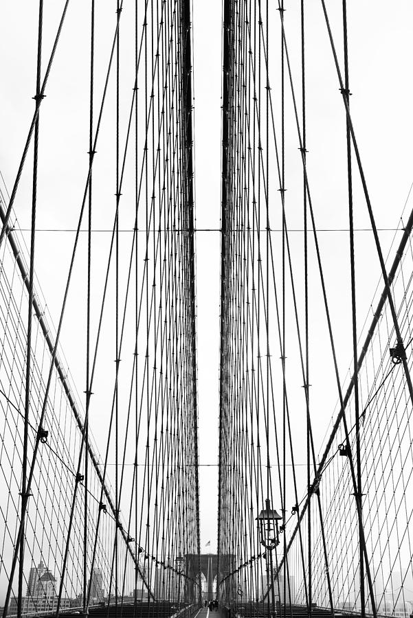 Brooklyn Bridge cables Photograph by Songquan Deng