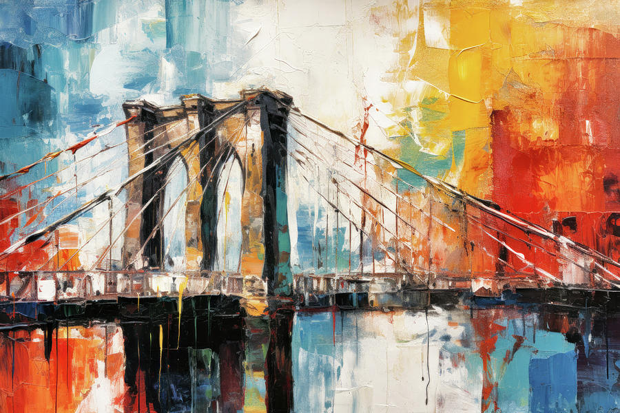 Brooklyn Bridge Digital Art by Imagine ART