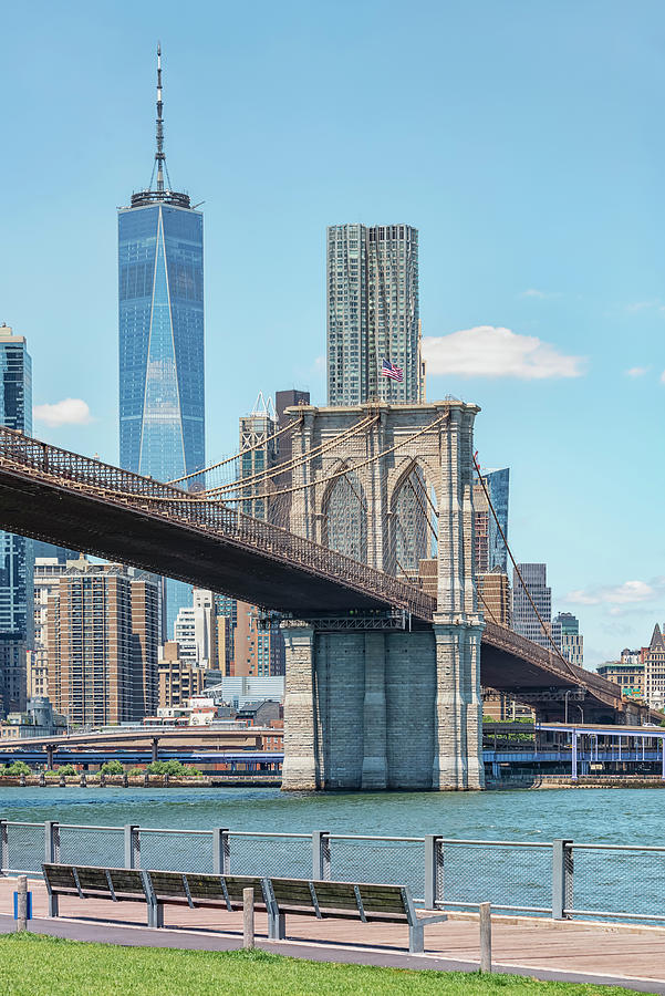 Brooklyn Bridge In New York Photograph