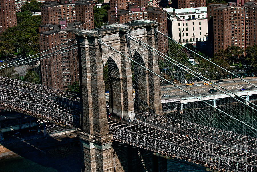 Brooklyn Bridge Photograph - Brooklyn bridge by Julia Robertson-Armstrong