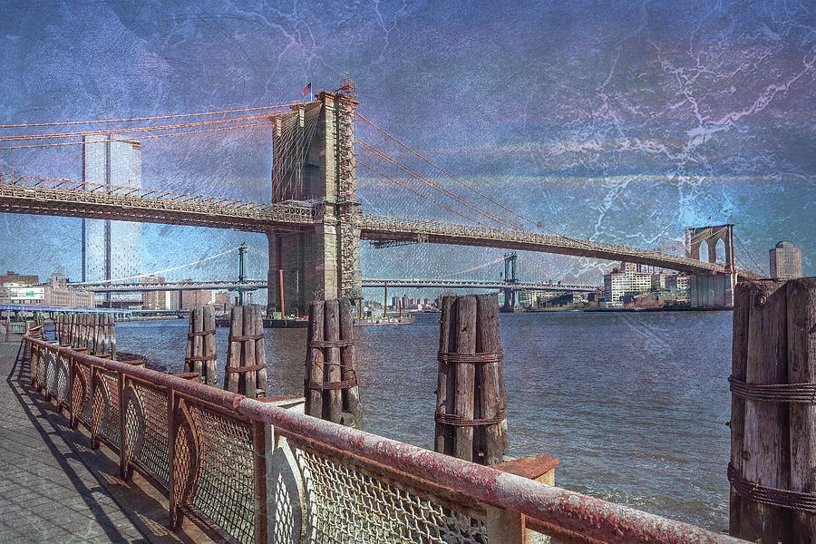 Brooklyn Bridge South Street Seaport Photograph by Cate Franklyn