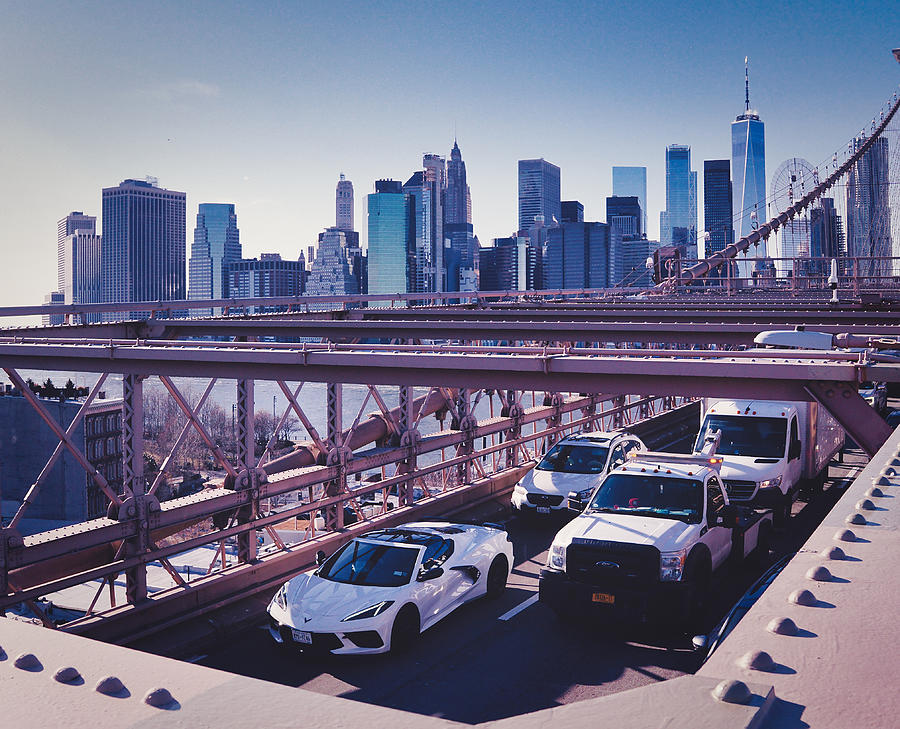 Brooklyn Bridge View of NY Photograph by Montez Kerr