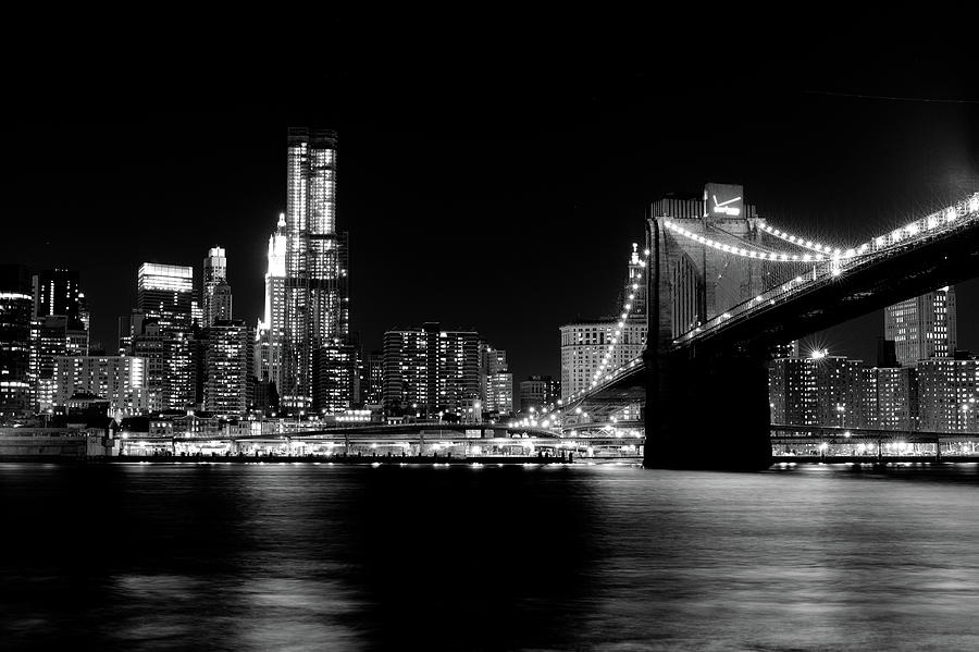 Brooklyn Bridge Wall Street Photograph by Eugene Nikiforov