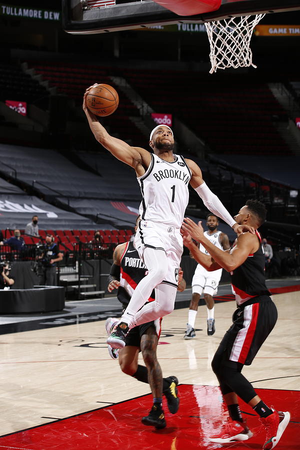 Brooklyn Nets vs. Portland Trail Blazers Photograph by Cameron Browne