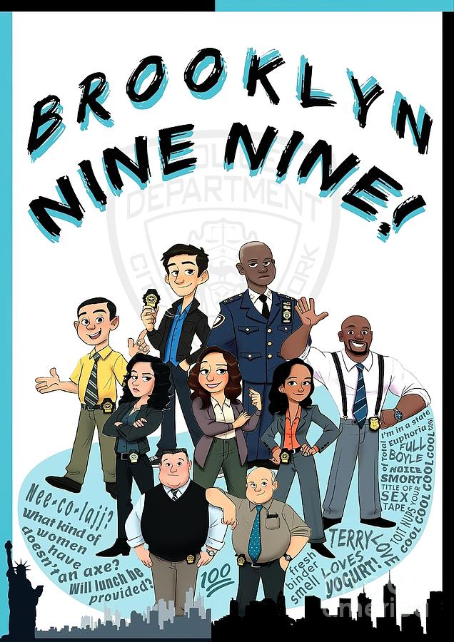 Brooklyn Nine Nine Artwork Painting By Damien Clarke | Pixels