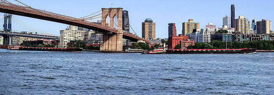 Brooklyn Bridge Photograph - Brooklyn Pannorama by Randy Bayne