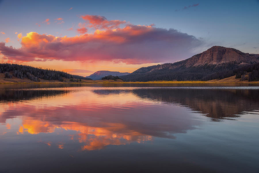 Sunset Photograph - Brooks Lake Sunset by Darren White