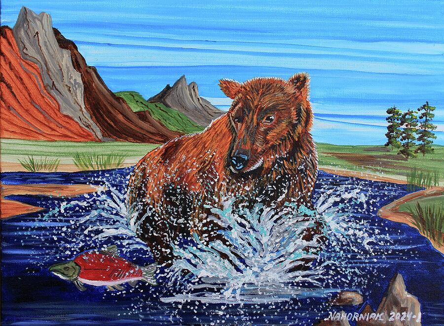 Brother Bear Painting by Mike Nahorniak Fine Art America