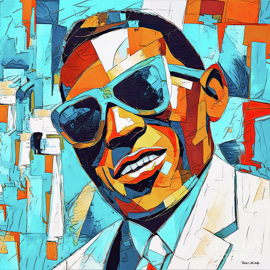 Ray Charles Painting - Brother Ray by Tina LeCour